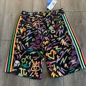 Adidas love unites originals multicolor shorts